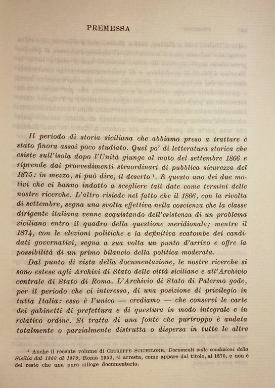 LOTTE POLITICHE IN SICILIA SOTTO IL GOVERNO DELLA DESTRA (1866-74)