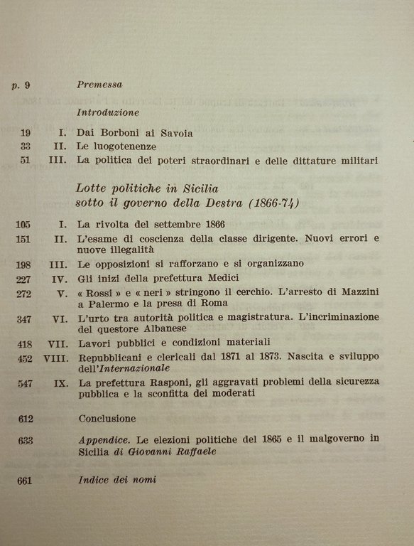 LOTTE POLITICHE IN SICILIA SOTTO IL GOVERNO DELLA DESTRA (1866-74)