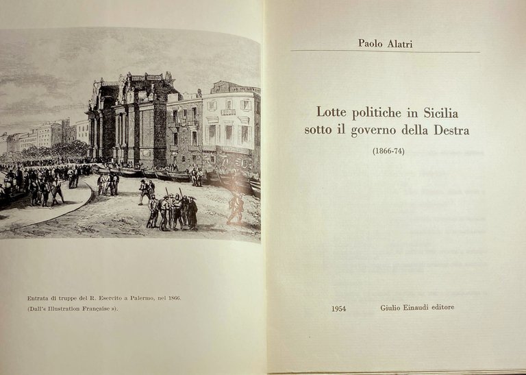 LOTTE POLITICHE IN SICILIA SOTTO IL GOVERNO DELLA DESTRA (1866-74)