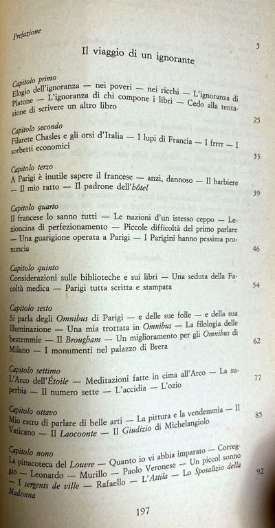 IL VIAGGIO DI UN IGNORANTE OSSIA RICETTA PER GLI IPOCONDRIACI