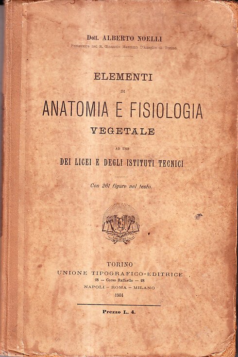 ELEMENTI DI ANATOMIA E FISOPLOGIA VEGETALE - AD USO DEI … | Immagine principale