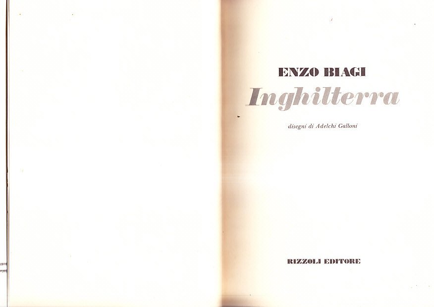 INGHILTERRA - DISEGNI DI ADELCHI GALLONI