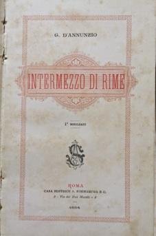 Intermezzo di Rime. I° migliaio.