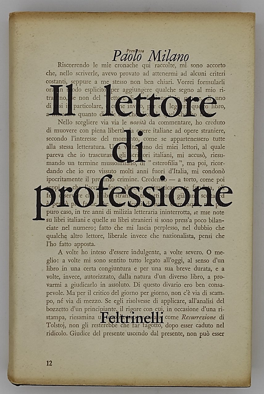 Il lettore di professione