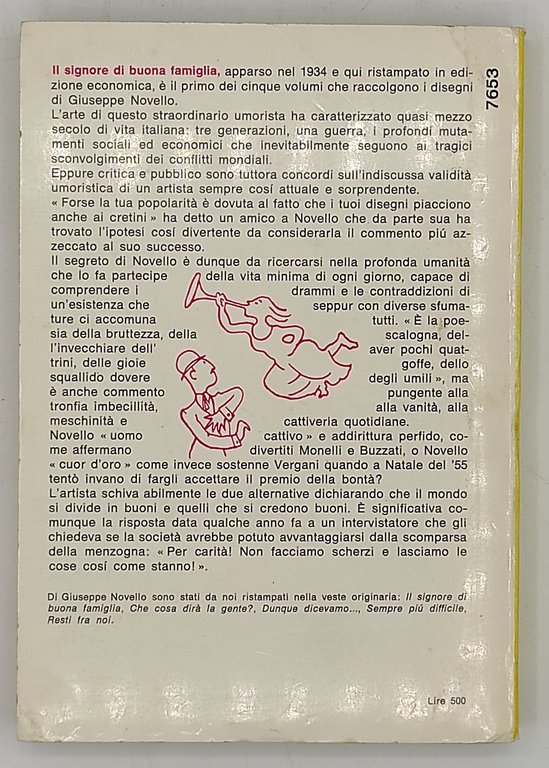 Il signore di buona famiglia. L'umoristica epopea del borghese italiano …