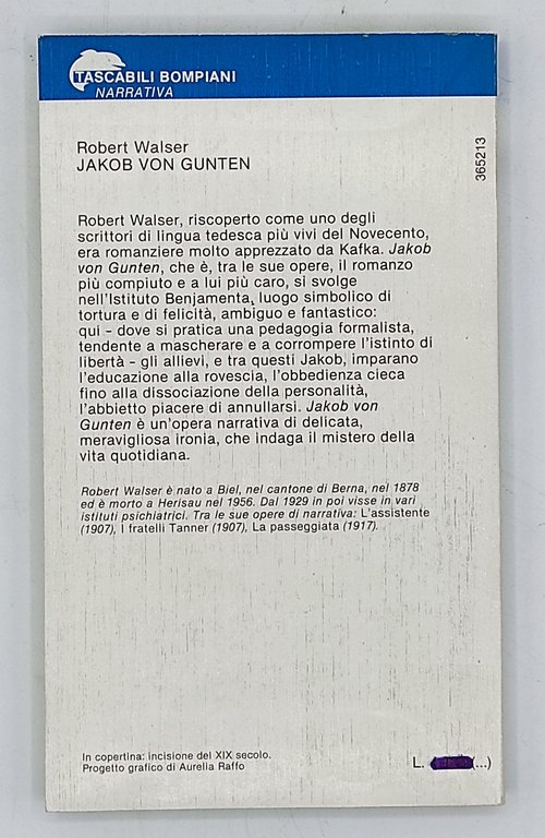 Jakob Von Gunten. Un diario