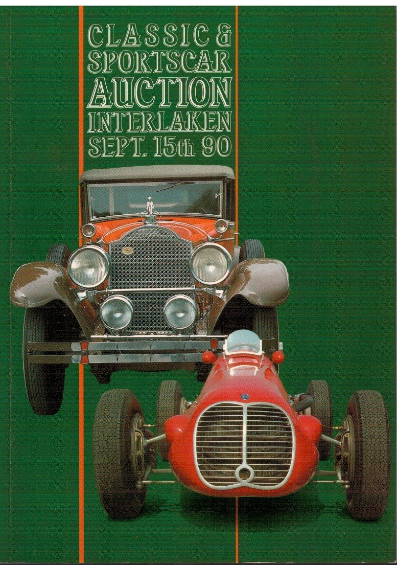 Classic&Sportscar auction interlaken Sept.15Th 90