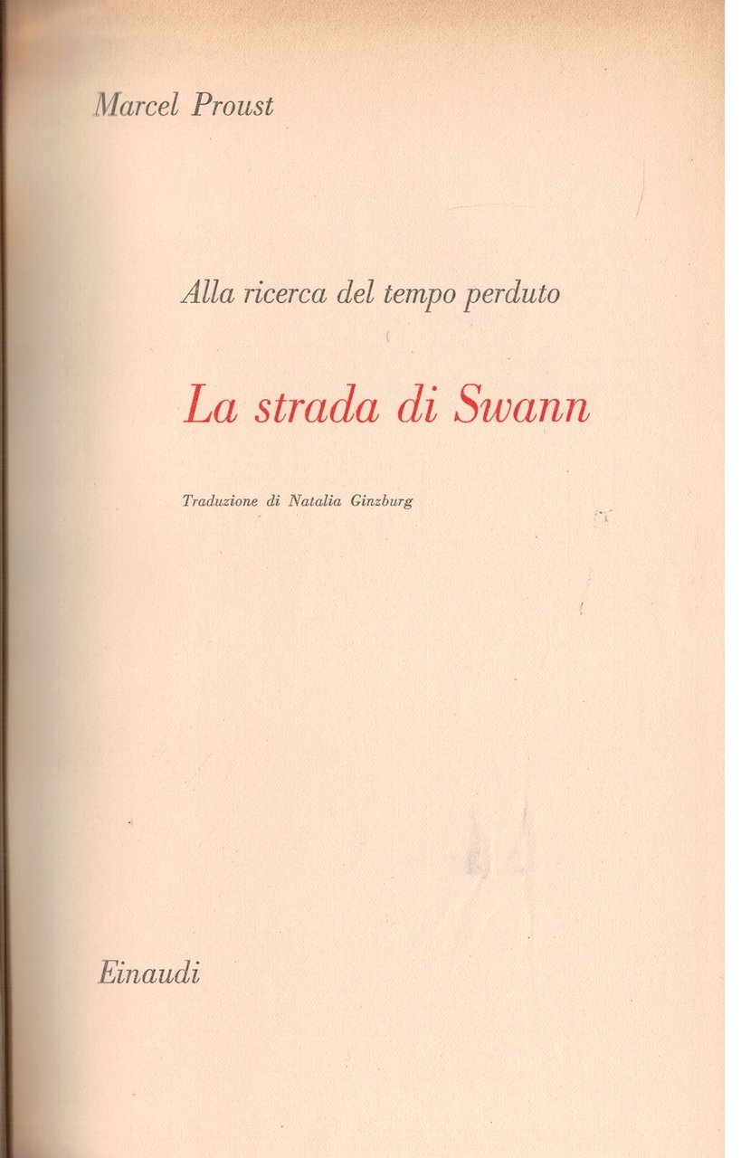 La strada di Swann