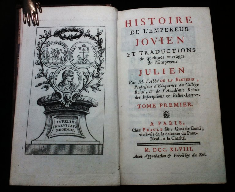 Histoire de l'Empereur Jovien et traductions de quelques ouvrages de …