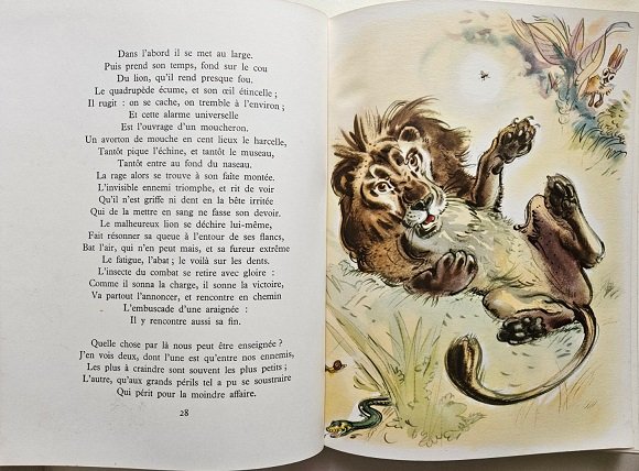 Fables de La Fontaine illustrées par André Pec.