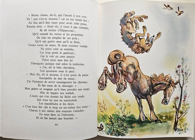 Fables de La Fontaine illustrées par André Pec.