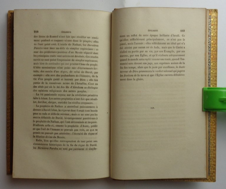 LES PROPHÉTIES contenue dans les deux premiers Livres des Rois, …