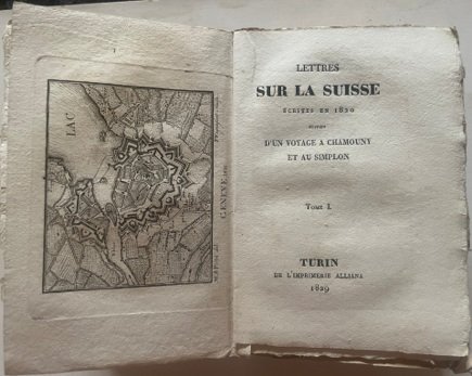 Lettres sur la SUISSE écrites en 1820 suivies d’un VOYAGE …