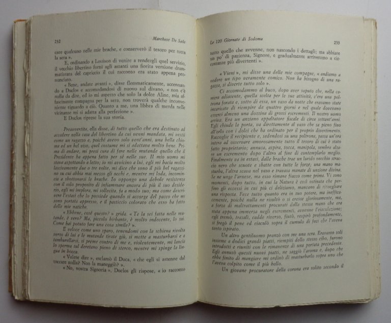 LE 120 GIORNATE DI SODOMA. Ovvero la scuola del libertinaggio.