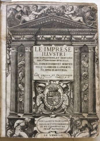 Le Imprese illustri con espositioni, et discorsi del S. Ieronimo …