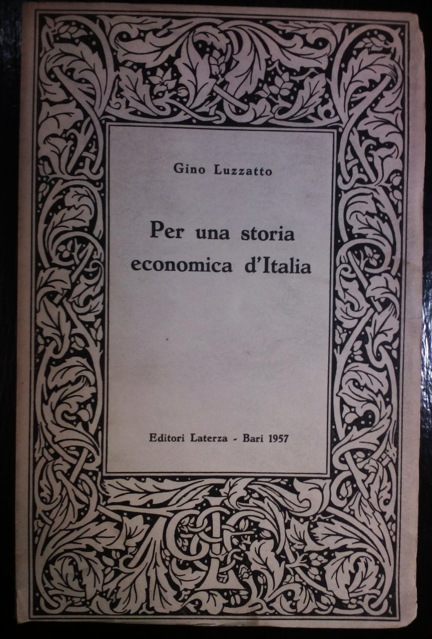 Per una storia economica d'Italia