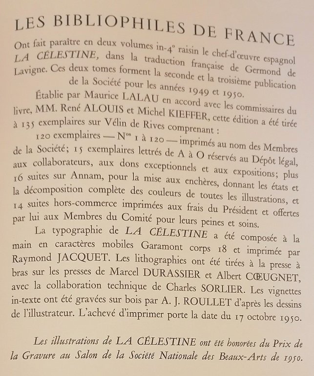 La Célestine. Tragi-comédie de Calixte et Mélibée par Fernando de …