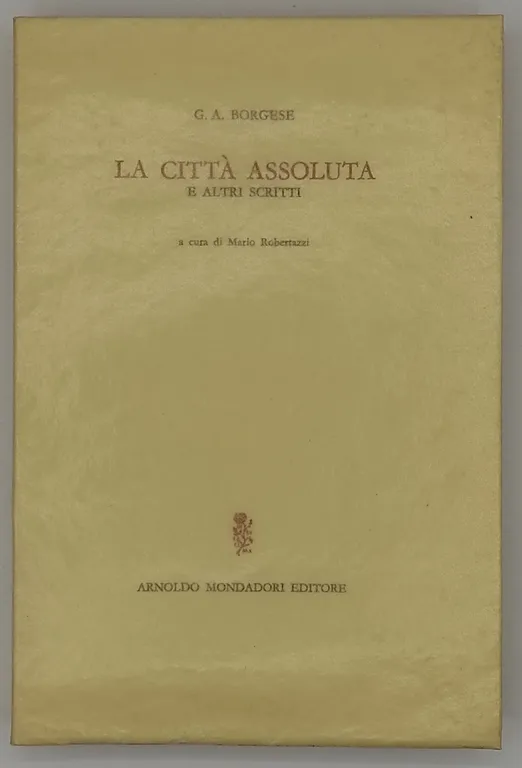 La città assoluta e altri scritti | Immagine Gallery 1