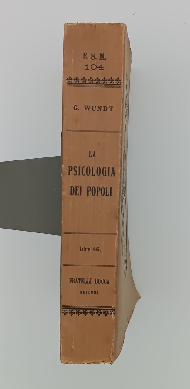 La psicologia dei popoli