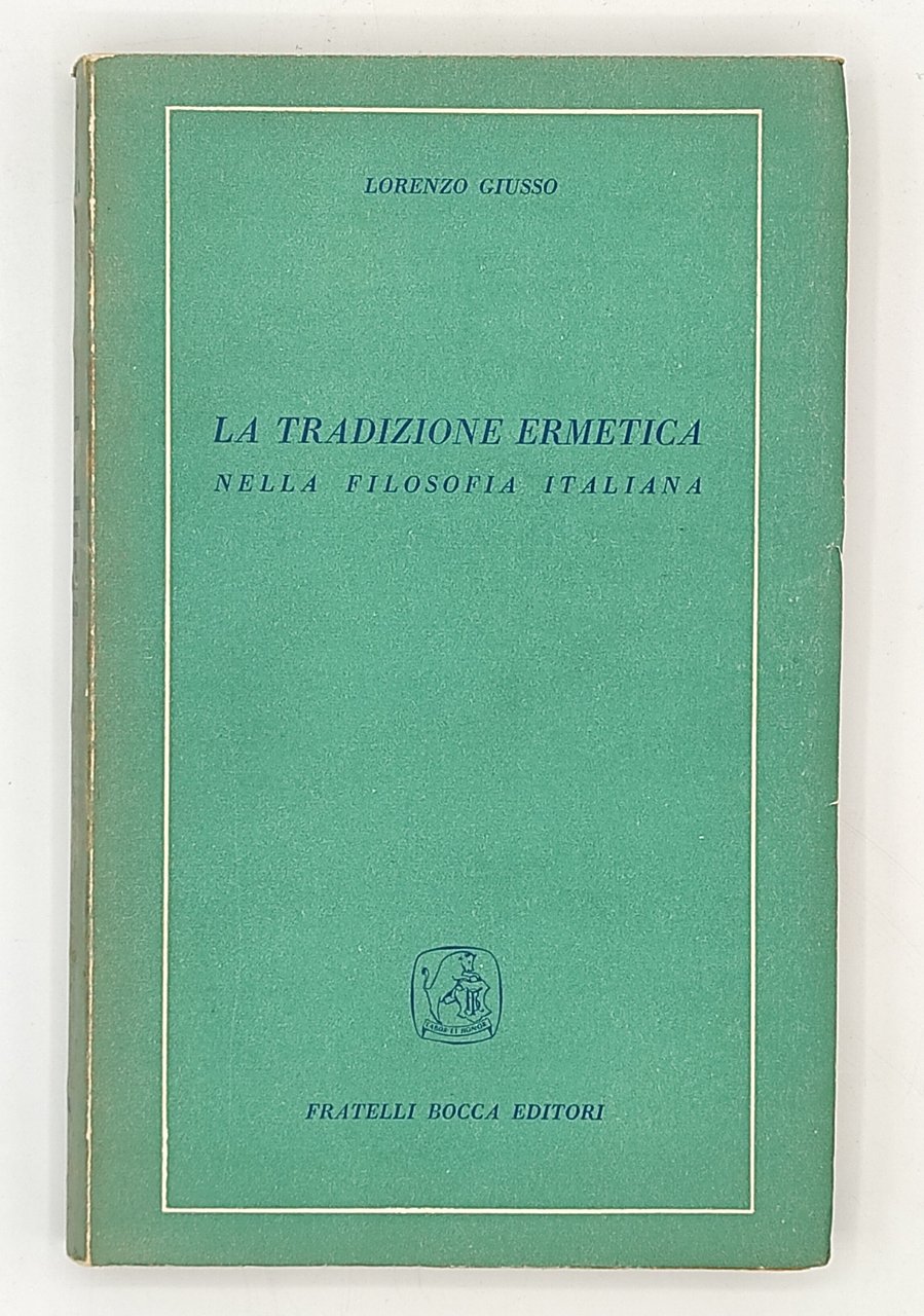 La tradizione ermetica nella filosofia italiana