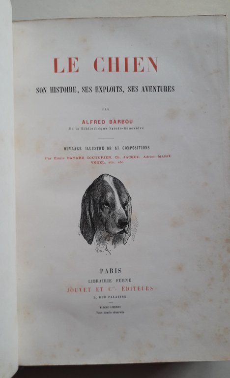 Le chien. Son histoire, ses exploits, ses aventures. Ouvrage illustré …