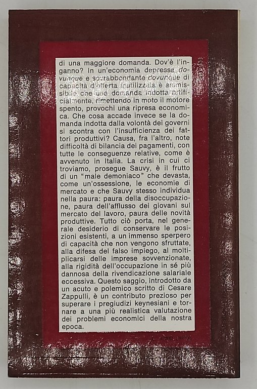 L'economia diabolioca. Disoccupazione e inflazione