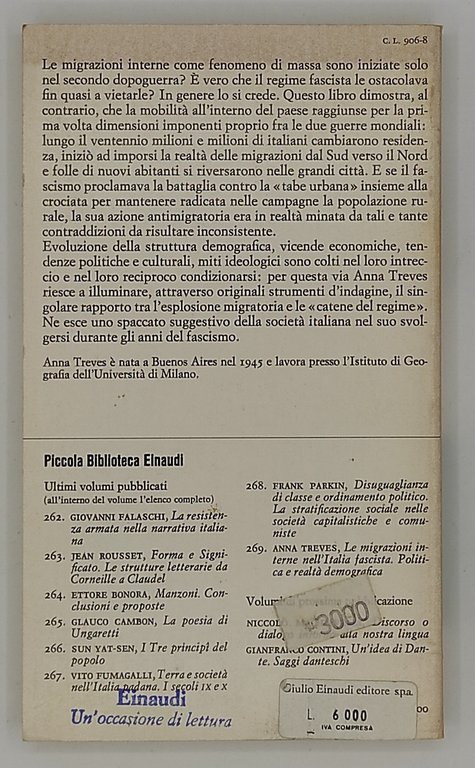 Le migrazioni interne nell'Italia fascista