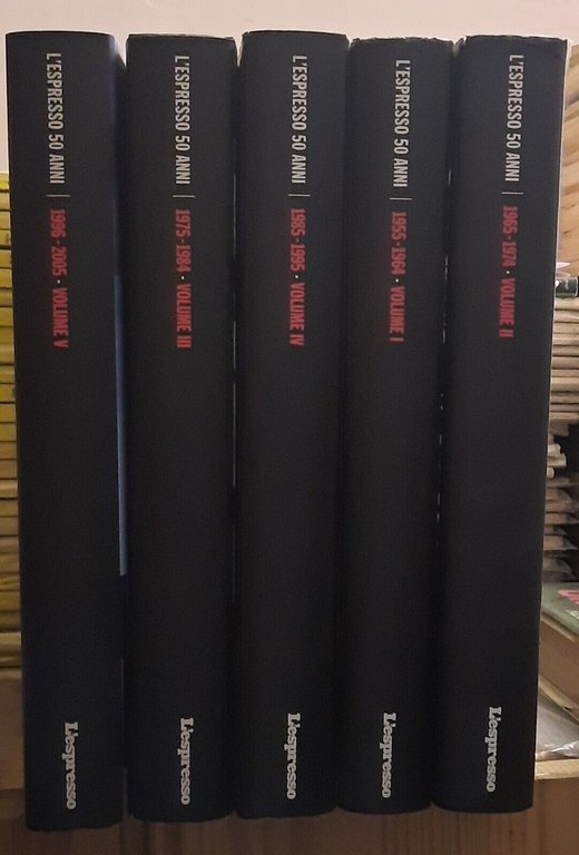 L'espresso 50 anni - 1955-2005 - 5 VOLUMI | Immagine Gallery 1