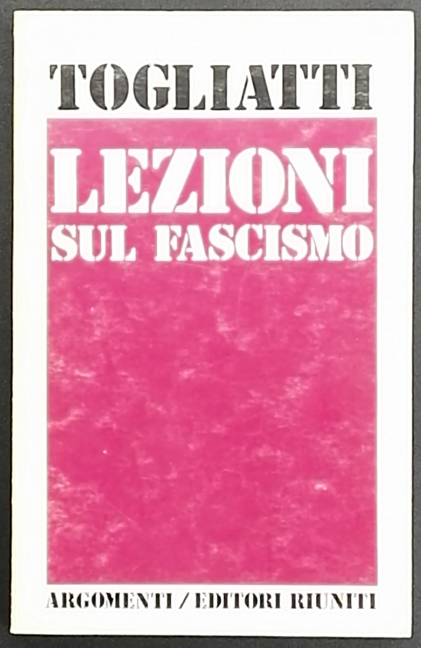 Lezioni sul Fascismo