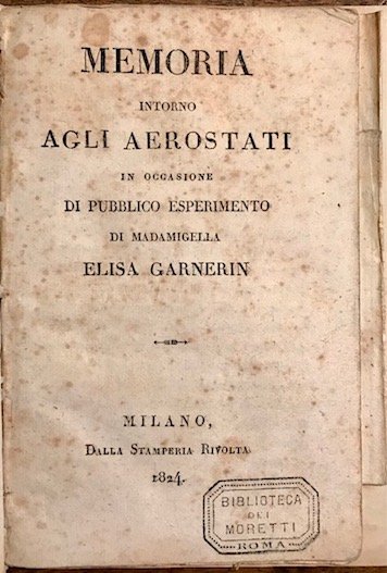 Memoria intorno agli aerostati in occasione di pubblico esperimento di …