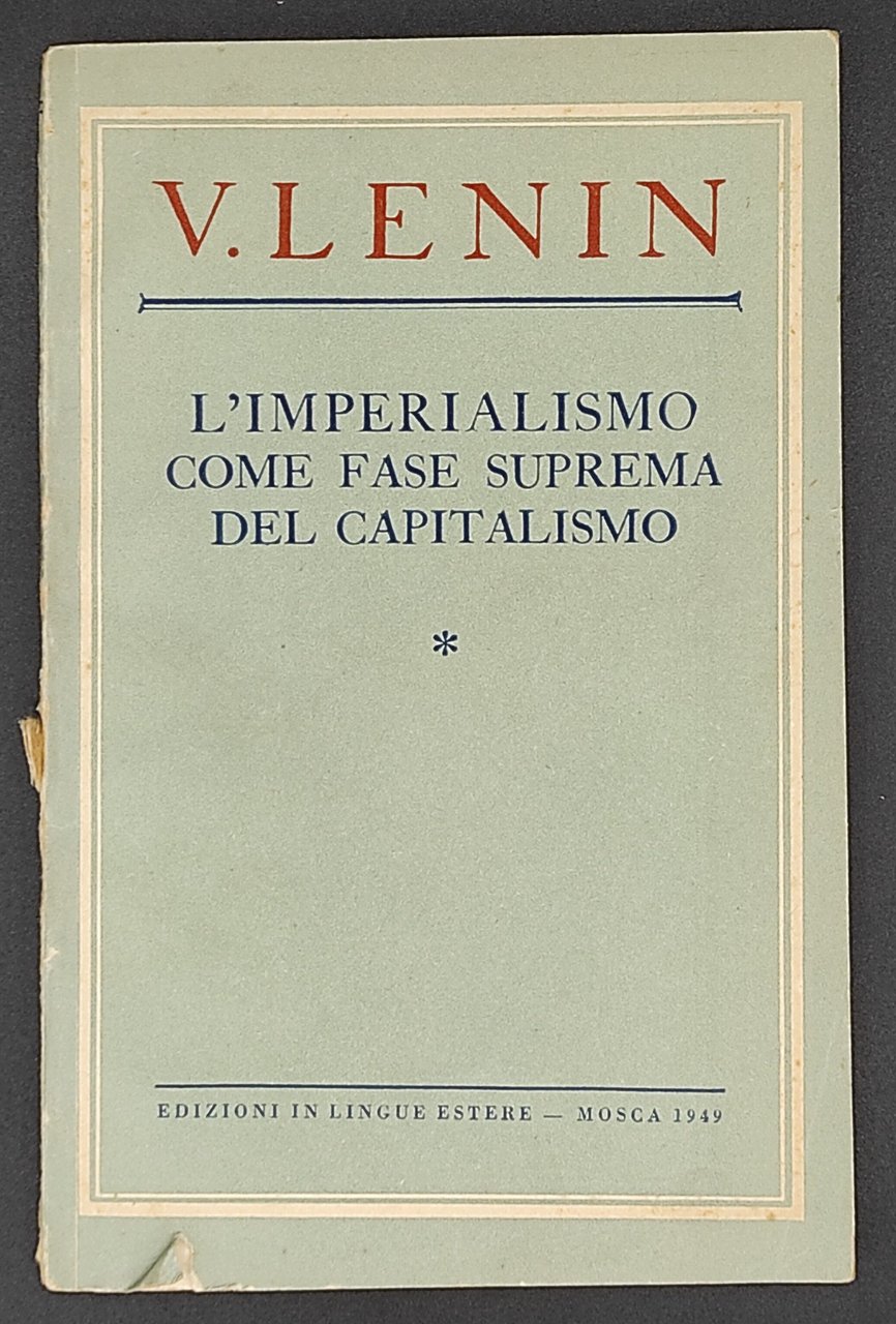 L'imperialismo come fase suprema del capitalismo