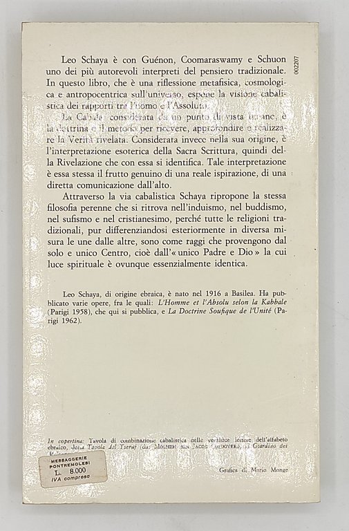 L'uomo e l'assoluto secondo la cabala