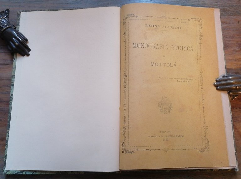 Monografia storica di Mottola.