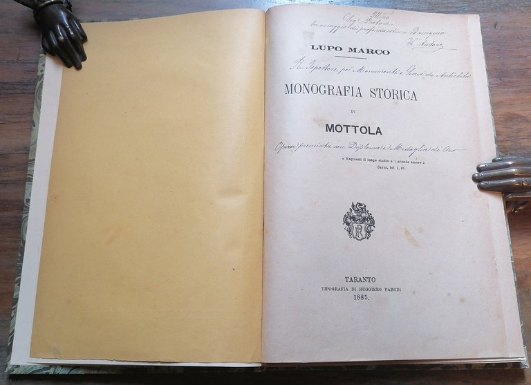 Monografia storica di Mottola.