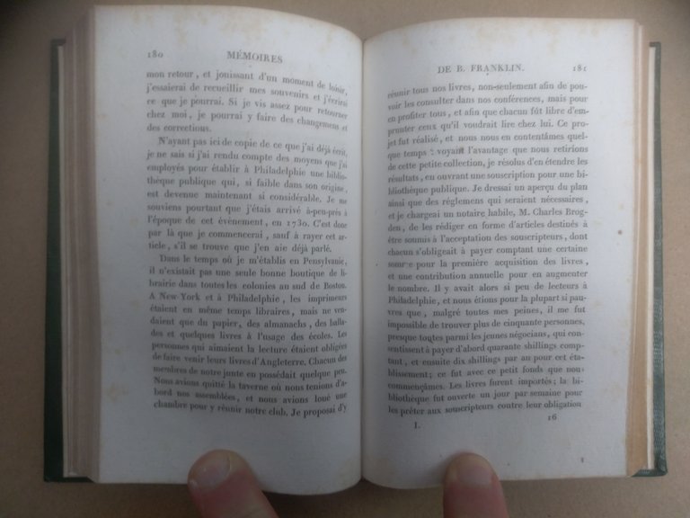 MÉMOIRES SUR LA VIE DE BENJAMIN FRANKLIN, écrits par lui-même. …