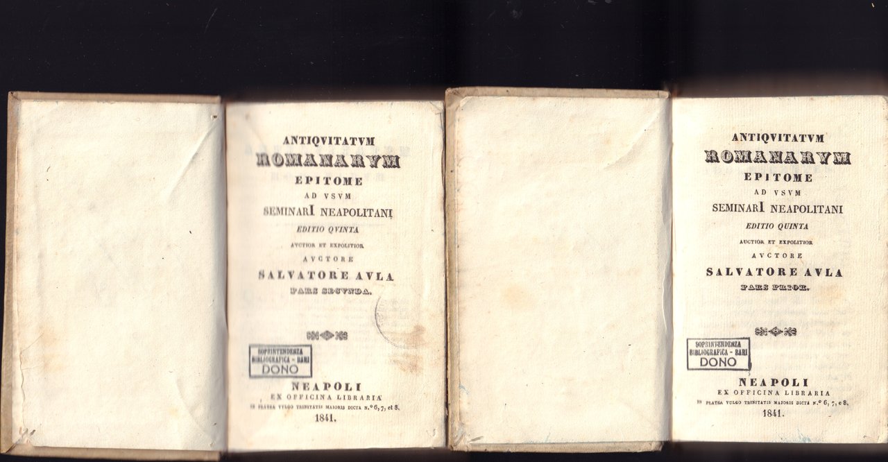 Antiquitatum Romanarum-Epitome ad usum Seminari Neapolitani