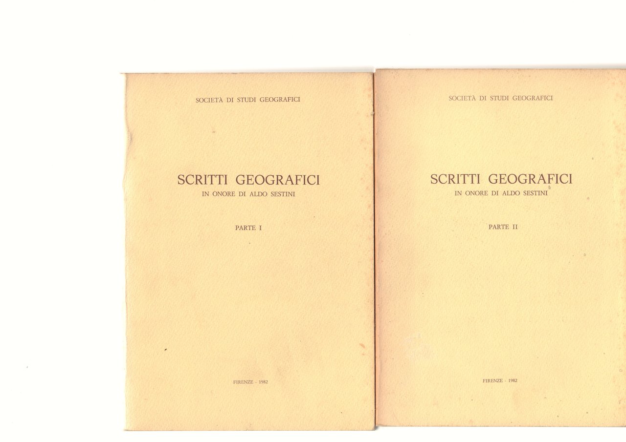 Scritti geografici in onore di Aldo Sestini