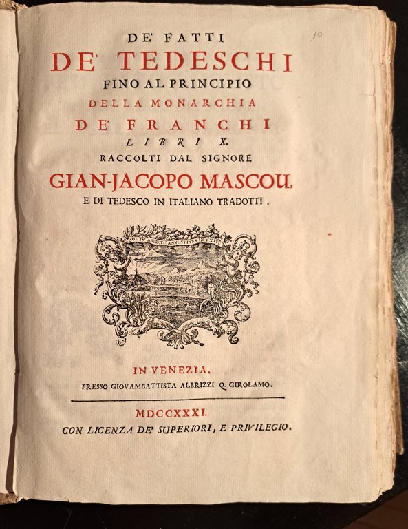 De' fatti de' Tedeschi fino al principio della monarchia de' …