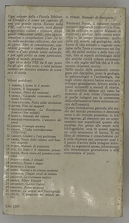 Manuale di preistoria