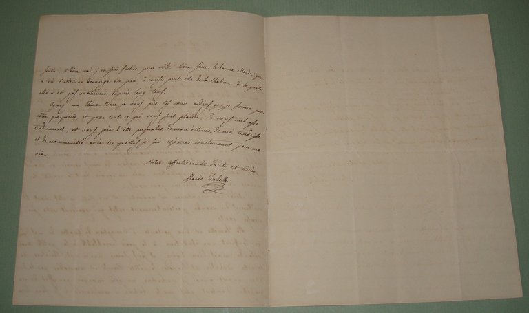 Quattro lettere autografe firmate datate tra il 1827 ed il …