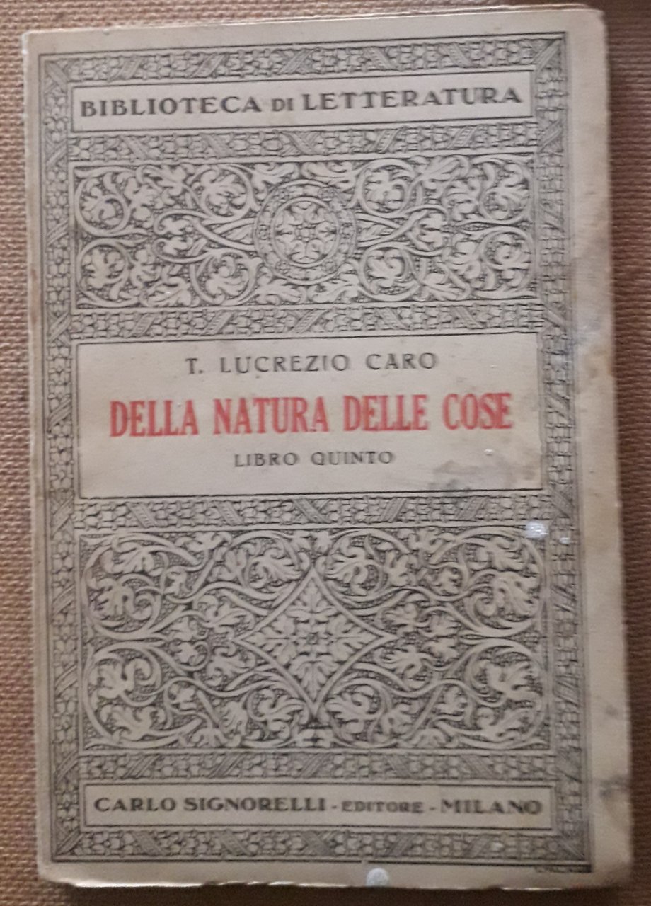 Della natura delle cose