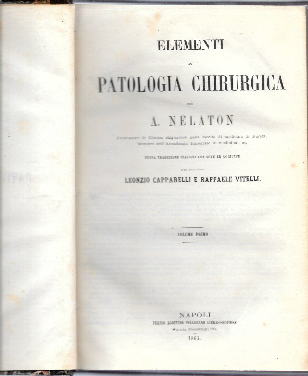 Elementi di patologia chirurgica, in 2 voll.