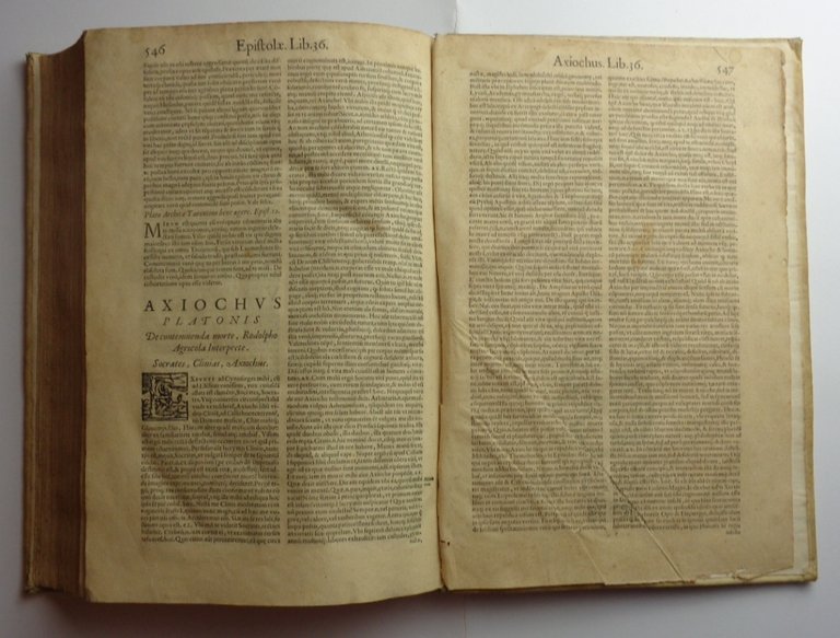 OMNIA D. PLATONIS OPERA tralatione Marsili Ficini, et Graecum codicem …