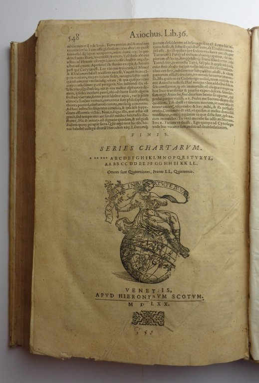 OMNIA D. PLATONIS OPERA tralatione Marsili Ficini, et Graecum codicem …