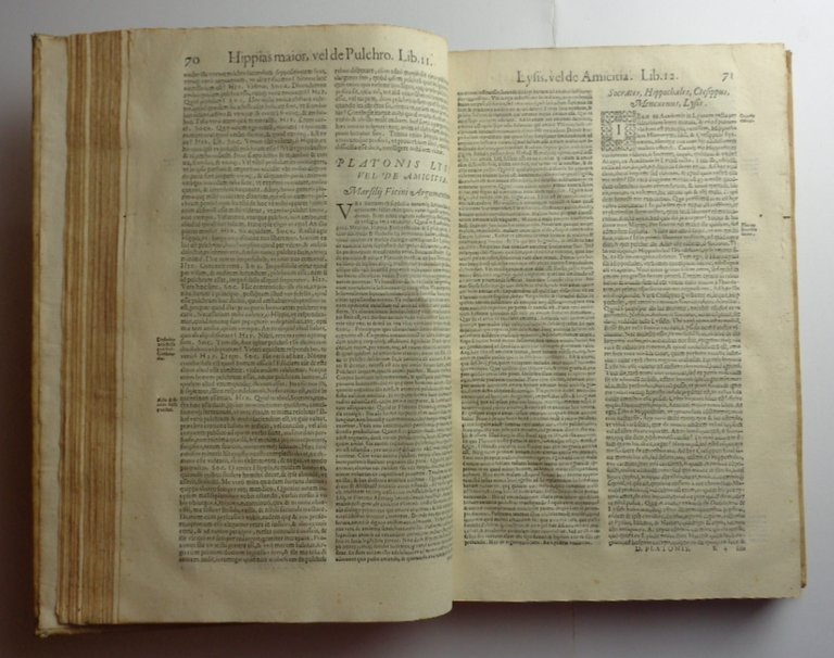 OMNIA D. PLATONIS OPERA tralatione Marsili Ficini, et Graecum codicem …