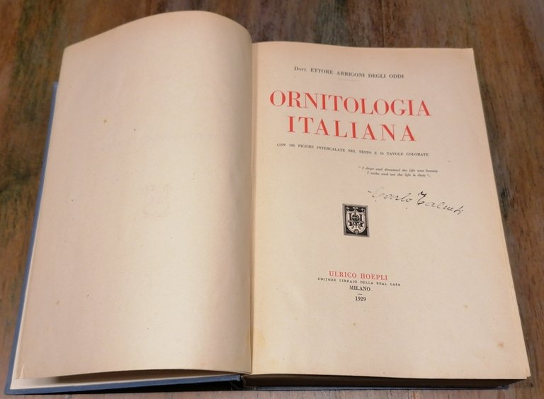 Ornitologia italiana.