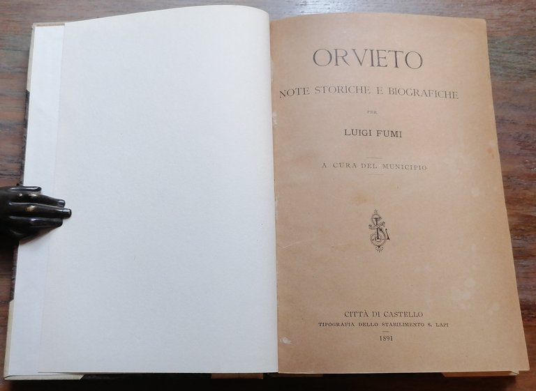 Orvieto. Note storiche e biografiche.