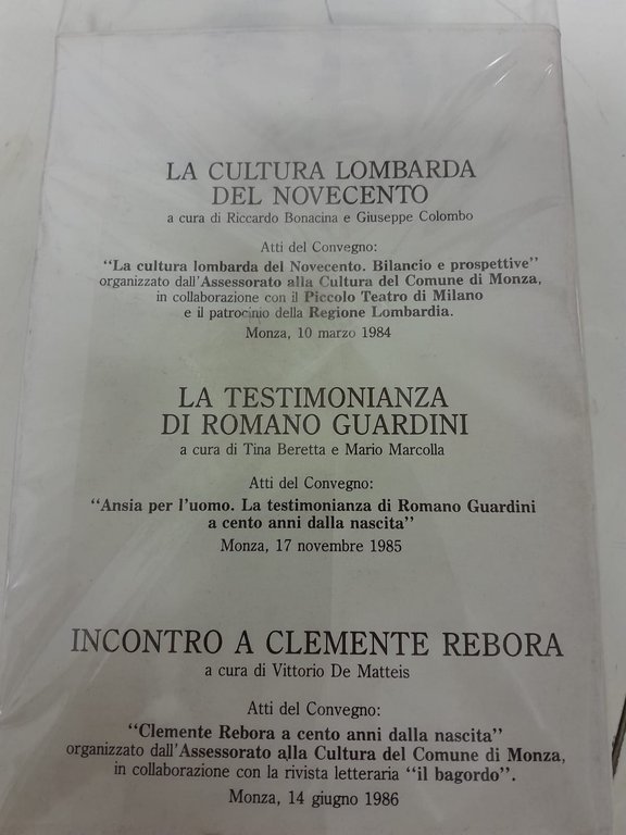 La cultura lombarda del novecento La testimonianza di Romano Guardini …