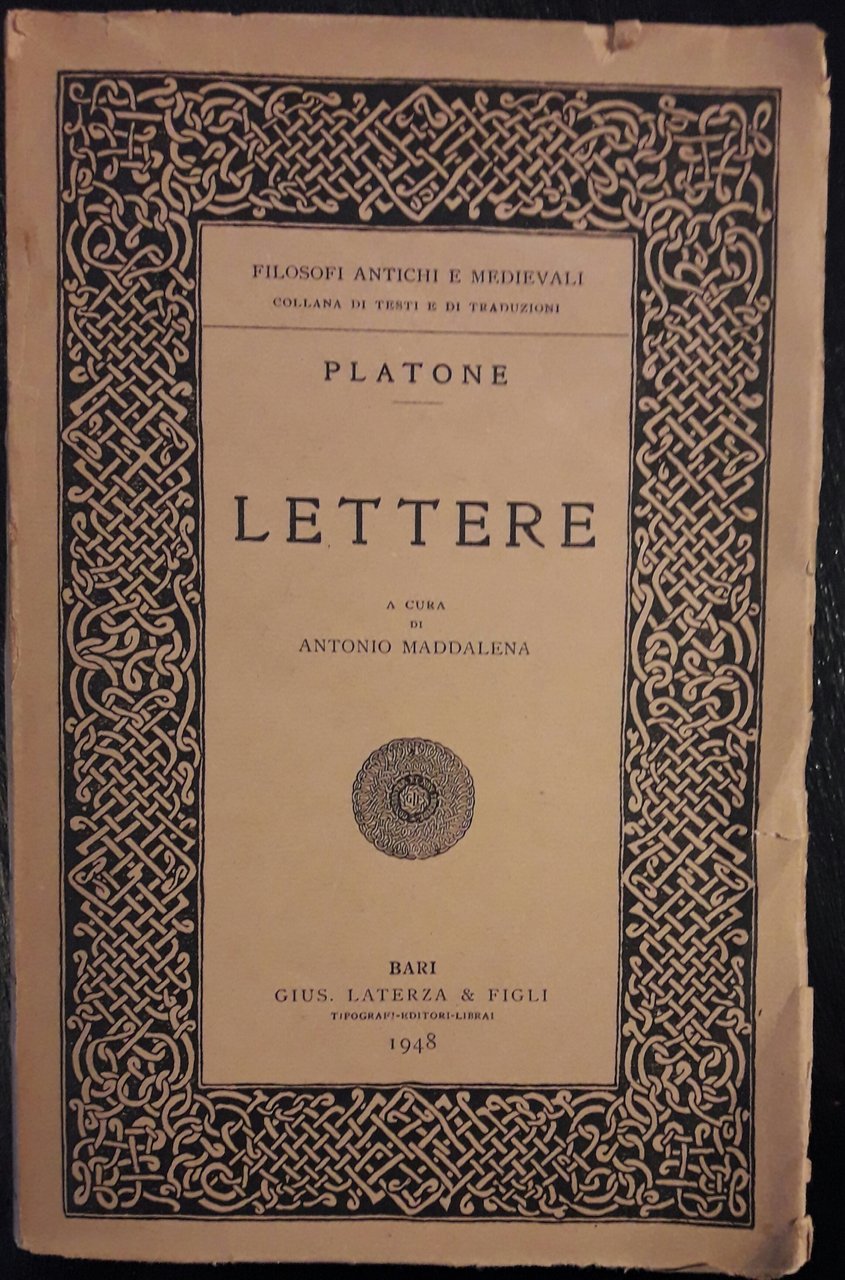 Lettere. A cura di A. Maddalena