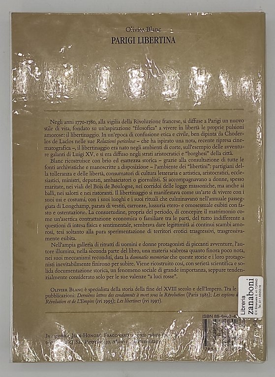 Parigi Libertina. Al tempo di Luigi XVI